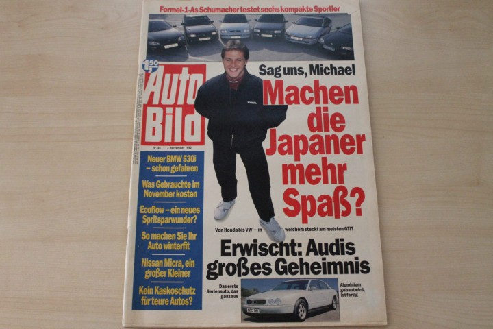 Deckblatt Auto Bild (45/1992)